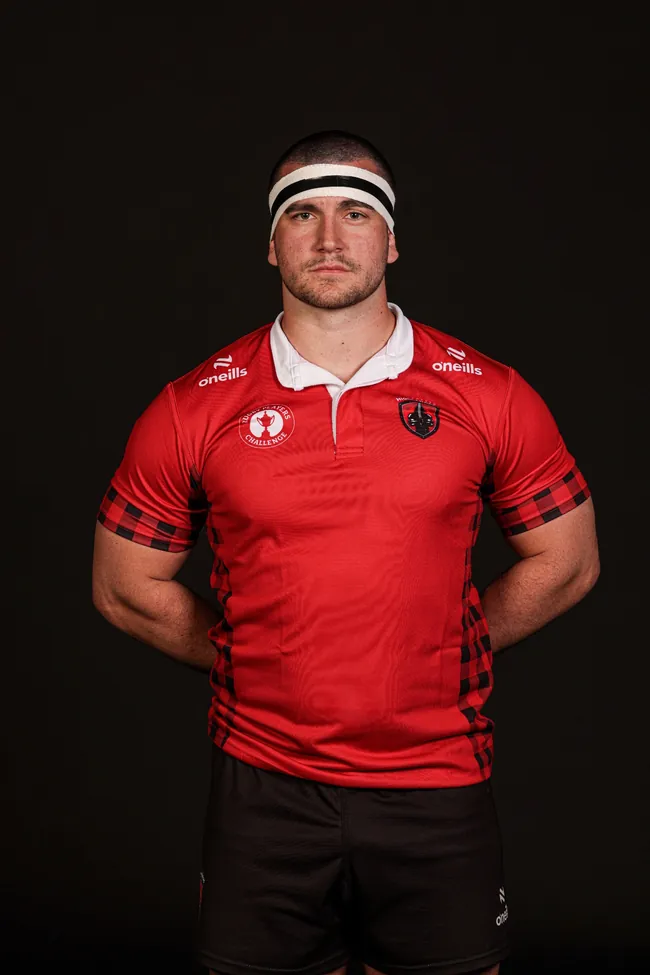 Sam Mace in professional rugby kit
